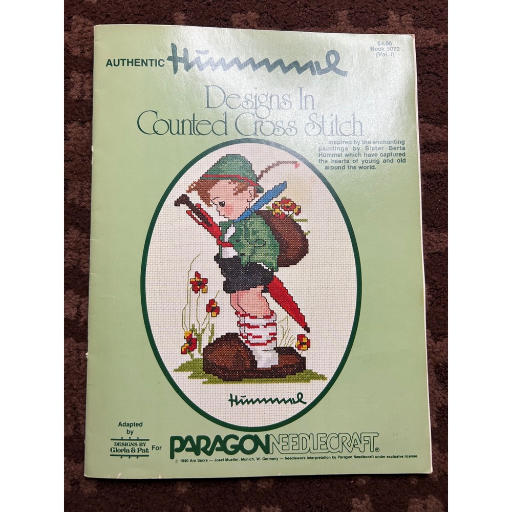 Vintage Hummel Designs Counted Cross Stitch Pattern Book Paragon Needlecraft